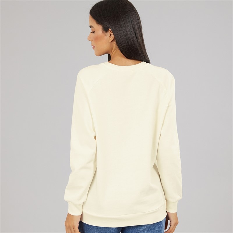 Womens Crew Neck Sweatshirt White Swan - Image 2