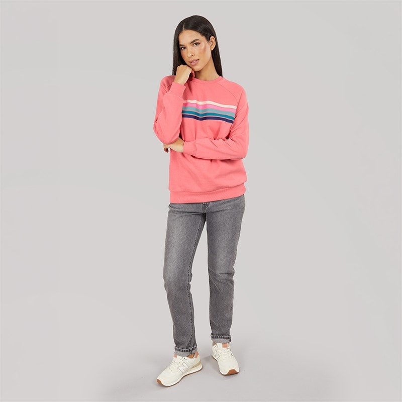 Womens Crew Neck Sweatshirt Pink Icing - Image 3
