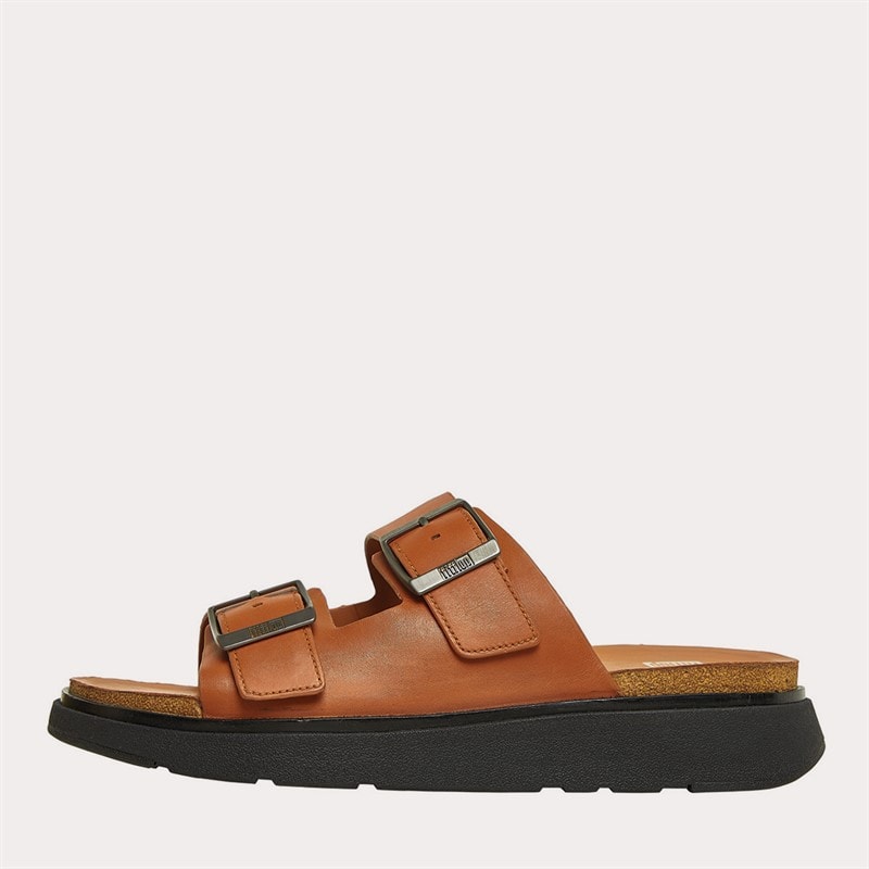 Mens Gen FF Double Buckle Sandals Light Tan - Image 1