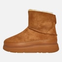 Womens Gen-FF Mini Double-Faced Shearling Boots Desert Tan