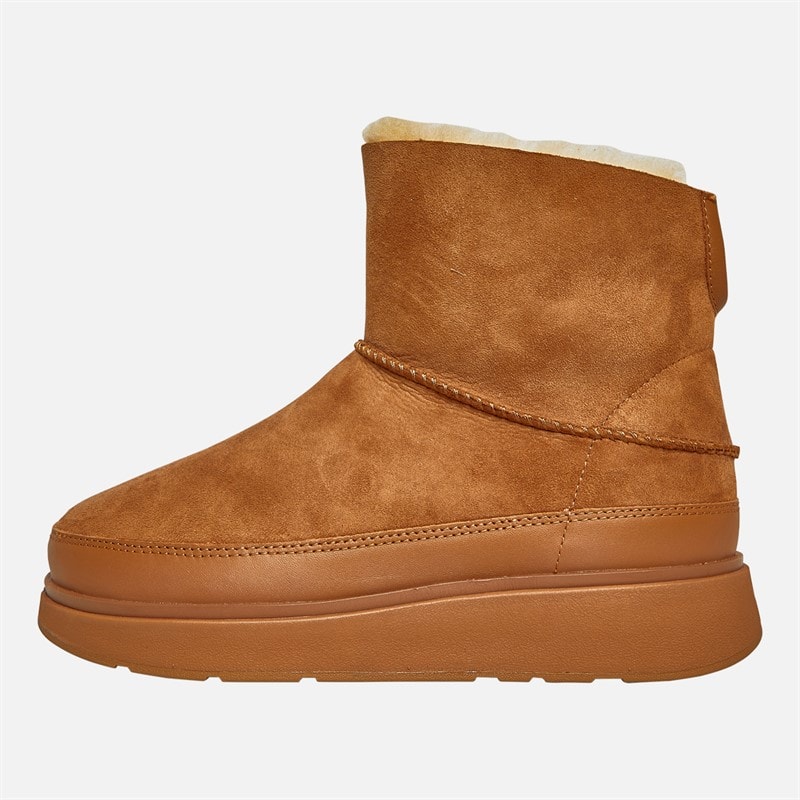 FitFlop Womens Gen-FF Mini Double-Faced Shearling Boots Desert Tan