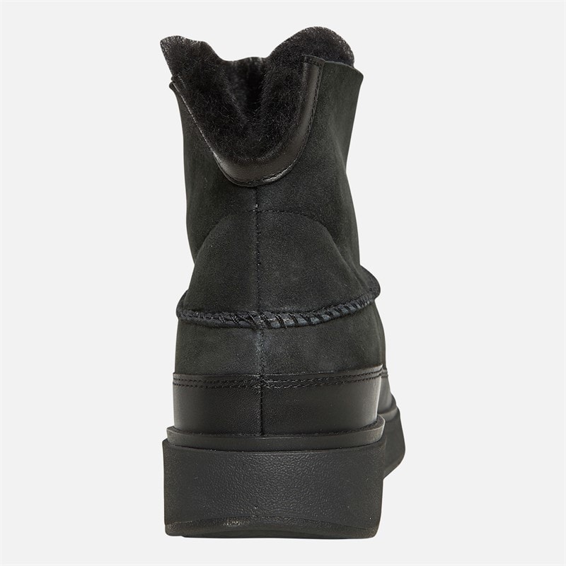 Womens Gen-FF Mini Double-Faced Shearling Boots All Black - Image 3
