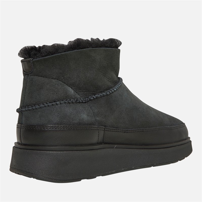 Womens Gen-FF Ultra-Mini Double-Faced Shearling Boots All Black - Image 5