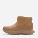 Womens Neo D Hyker Warm Suede Pull On Outdoor Mini Boots Desert Tan
