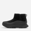 Womens Neo D Hyker Warm Suede Pull On Outdoor Mini Boots All Black