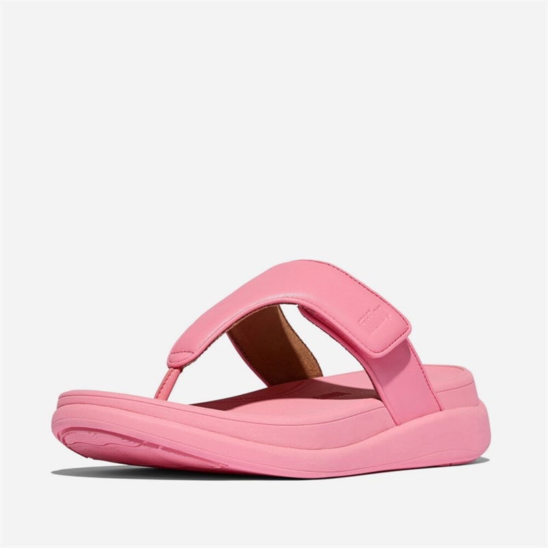 Womens F-Mode Go Adjustable Flatform Toe-Post Sandals Pink Perfect - Image 2