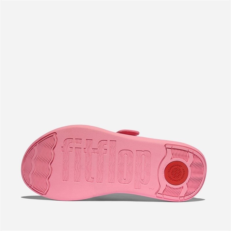 Womens F-Mode Go Adjustable Flatform Toe-Post Sandals Pink Perfect - Image 5