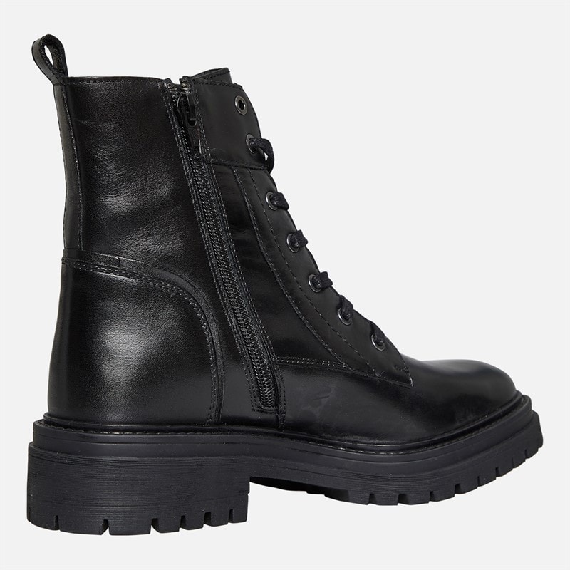 Womens Iridea Lace Up Boots Black - Image 4