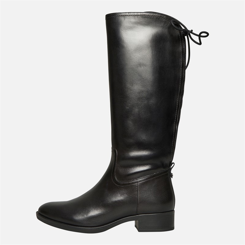 Womens Felicity Knee High Stretch Boots Black - Image 2