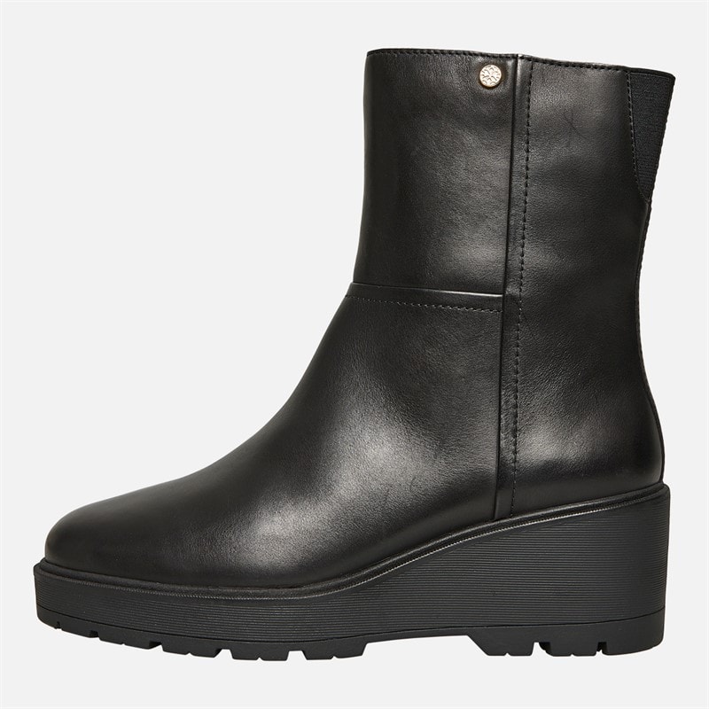 Womens Miereille Wedge Heel Ankle Boots Black - Image 2
