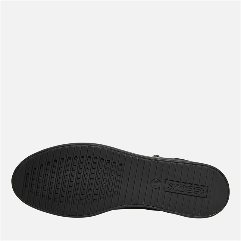 Womens Blomie High Top Zip Trainers Black - Image 2