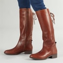 Womens Felicity Knee High Stretch Boots Brown