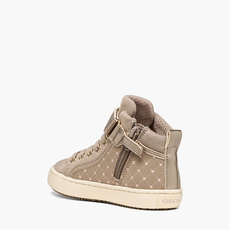 Infant Girls Kalispera Trainers Dark Beige - Image 3