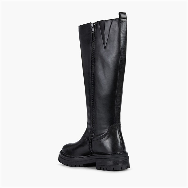 Womens Iridea Knee High Boots Black - Image 3
