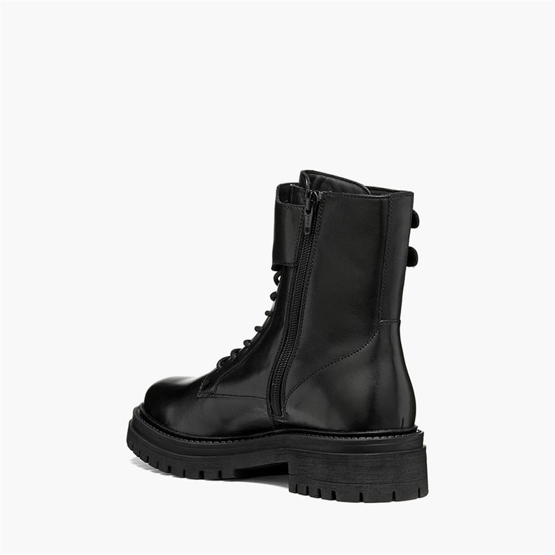 Womens Iridea Double Buckle Boots Black - Image 3