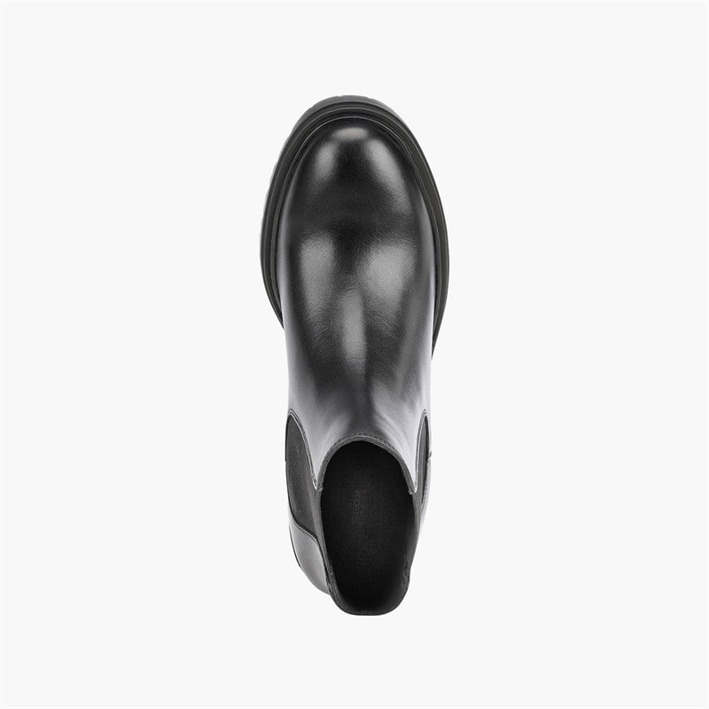 Womens Damiana Block Heel Chelsea Boots Black - Image 4