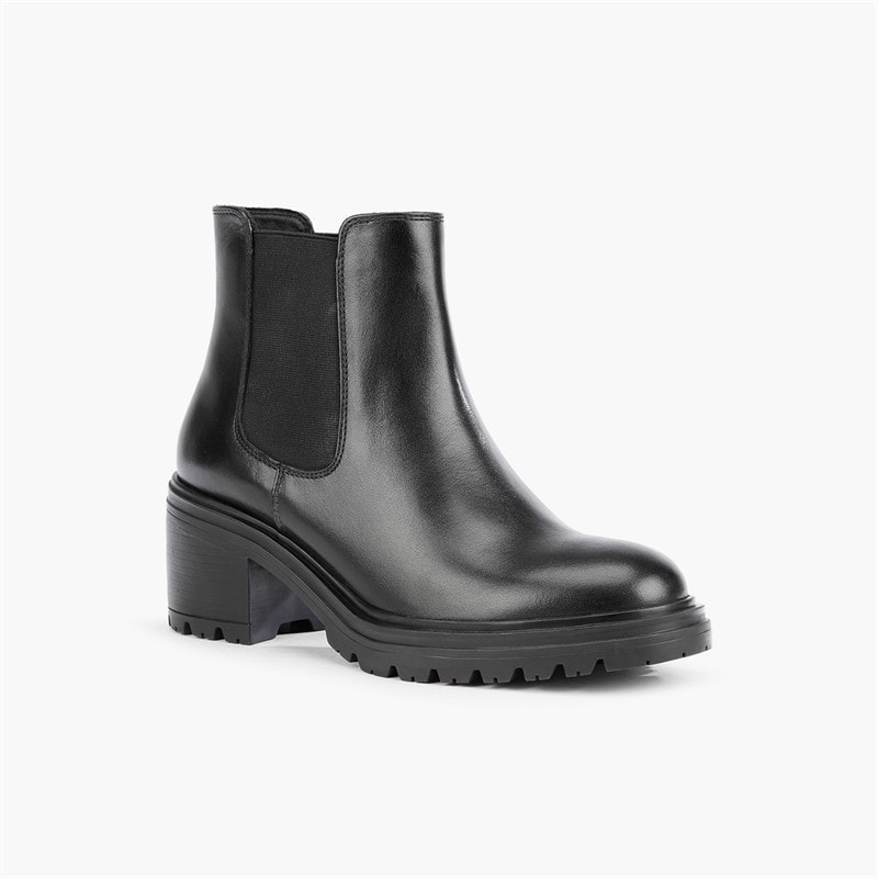 Womens Damiana Block Heel Chelsea Boots Black - Image 5