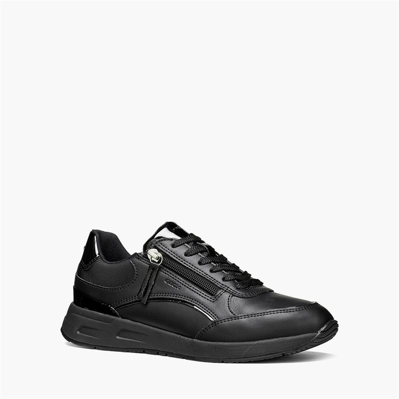 Womens Bulmya Side Zip Trainers Black - Image 5