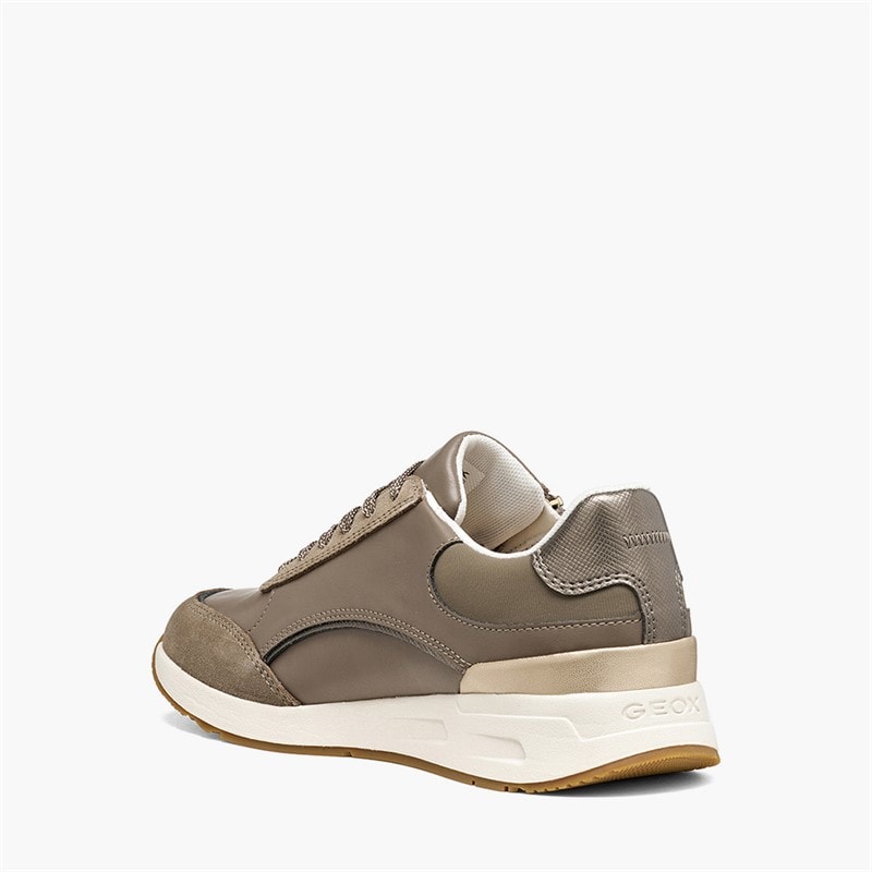 Womens Bulmya Side Zip Trainers Dove Grey - Image 3