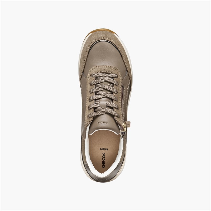 Womens Bulmya Side Zip Trainers Dove Grey - Image 4