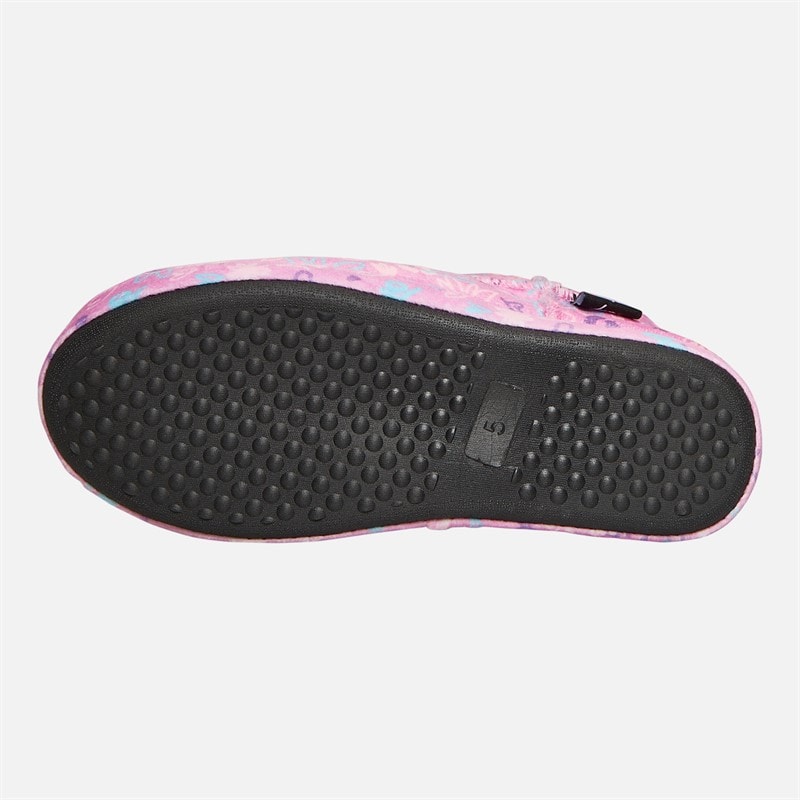 Hype Junior Girls Espara Bootee Slippers Pink - Image 3