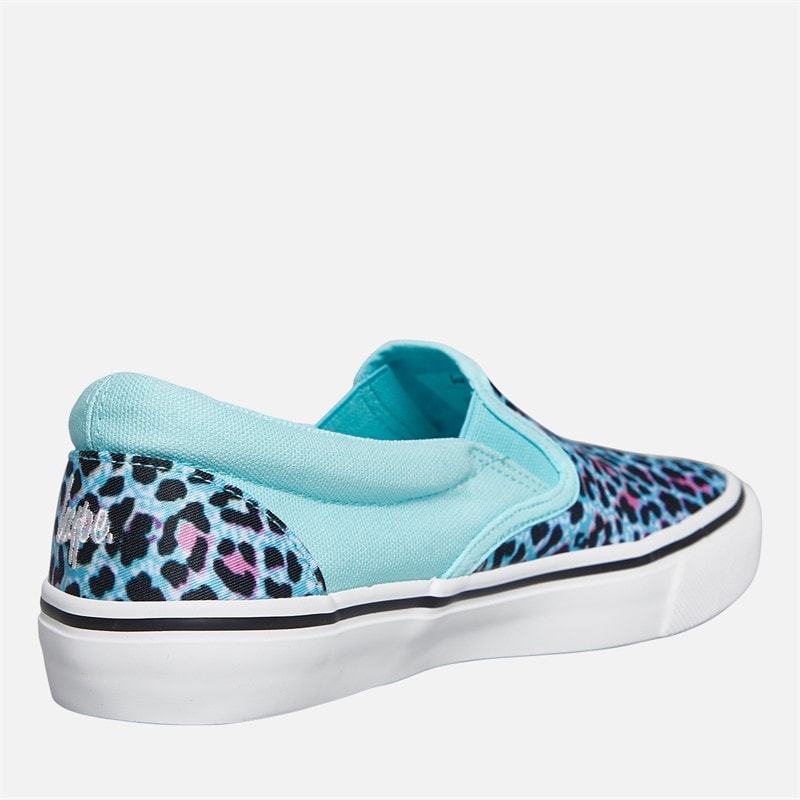 Hype Girls Kamati Slip-On Trainers Blue Multi - Image 5