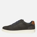 Mens Madden Trainers Navy Nubuck/Tan Back Counter/Off-White Sole