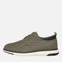 Mens New Derby Lace Shoes Grey Nubuck