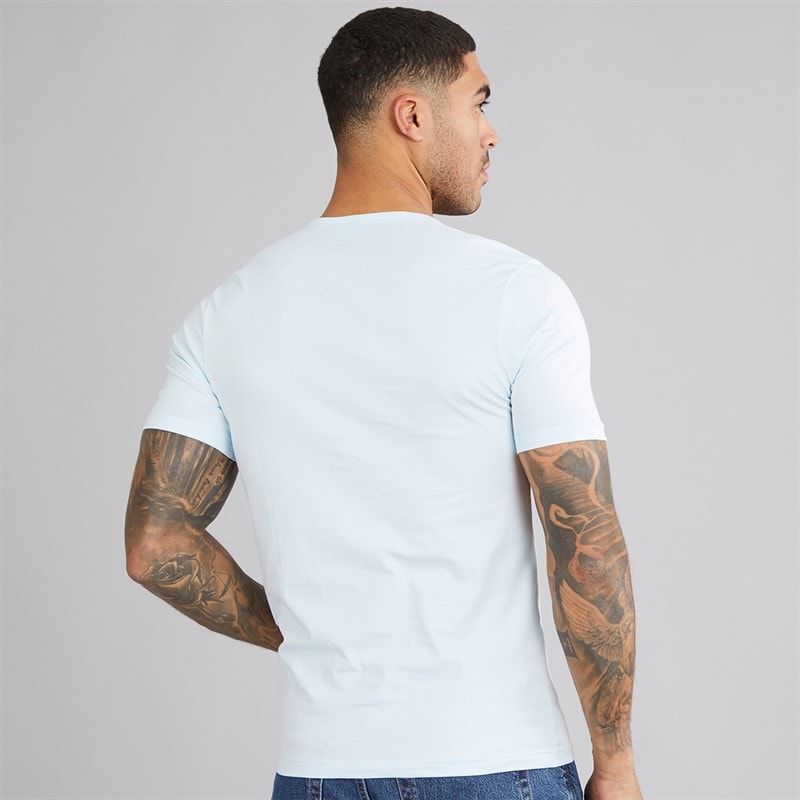 BOSS Mens Three Pack T-Shirts Blue/Blue/Blue - Image 3