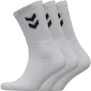 Three Pack Crew Socks White