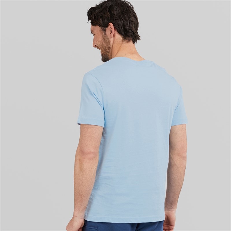 Mens Wave Graphic T-Shirt Baby Blue - Image 2