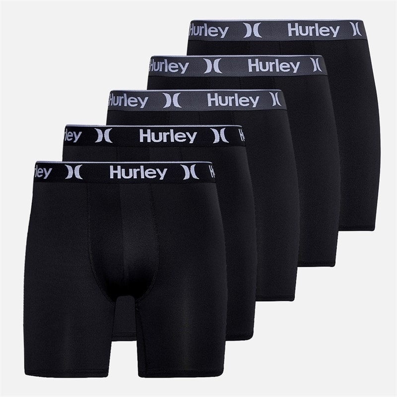 Mens Five Pack Boxer Briefs Black - Image 1