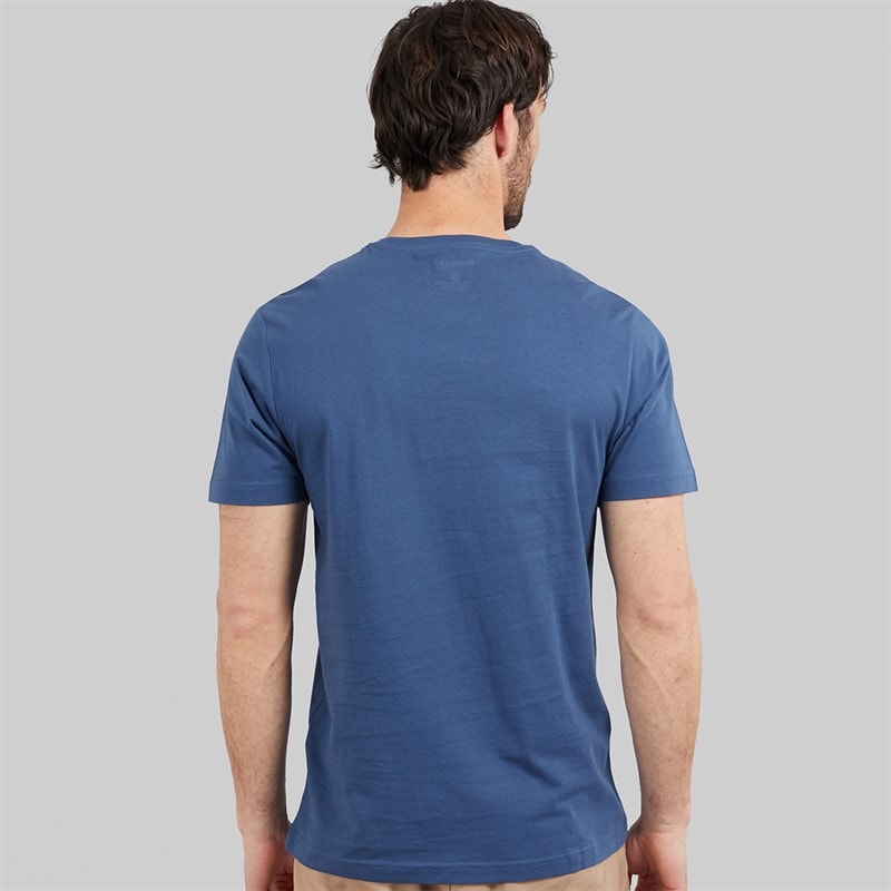 Mens Dessert Trippin Graphic T-Shirt Industrial Blue - Image 2