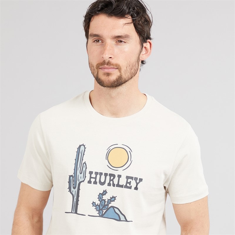 Mens Badlands Graphic T-Shirt Ivory - Image 3