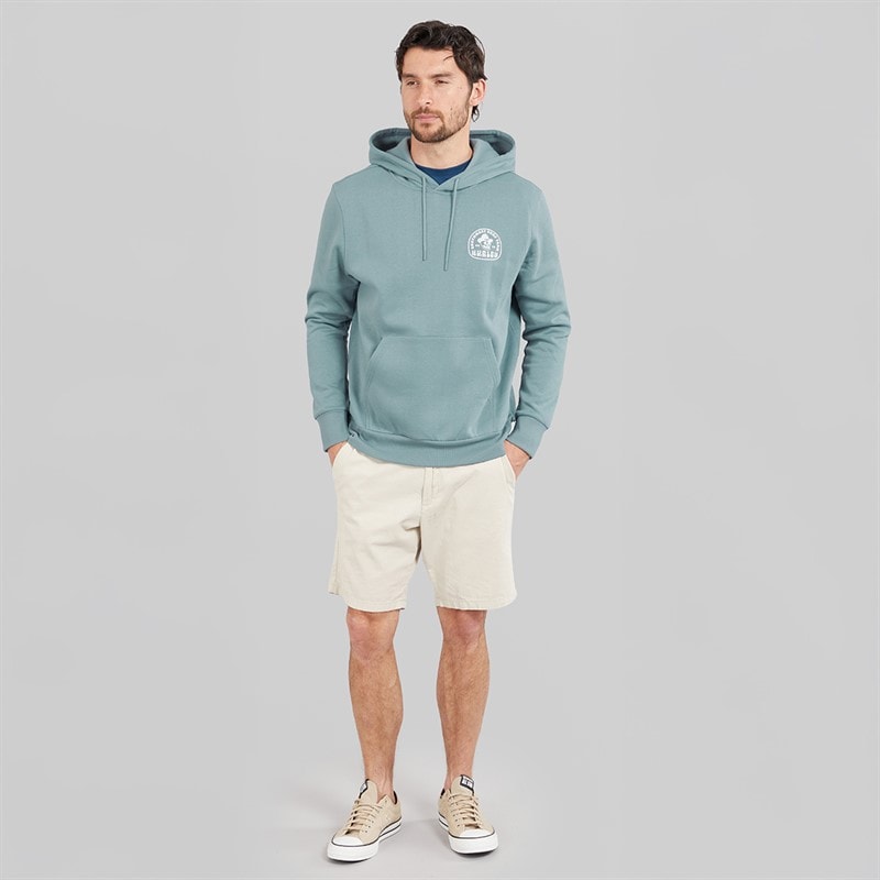Mens South West Surf Hoodie Grey/Blue - Image 4