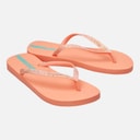 Womens Power Glitter Flip Flops Coral Glitter