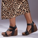 Womens Hydra Sandals Black Pisa