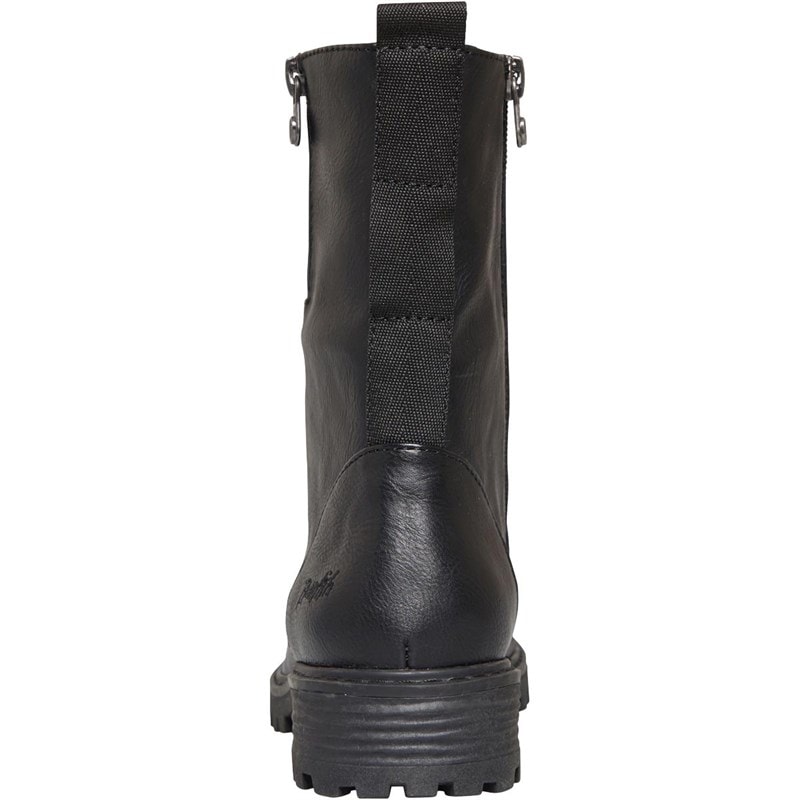 Womens Ruffle Boots Black Bronco - Image 3