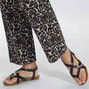 Womens Granola-B Sandals Black Dyecut