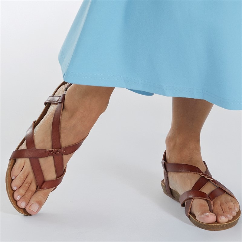 Womens Granola-B Sandals Scotch Dyecut - Image 5