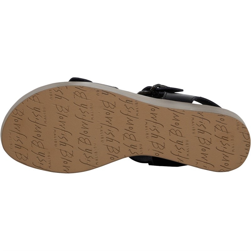 Womens Leeds Platform Sandals Black Dyecut - Image 3