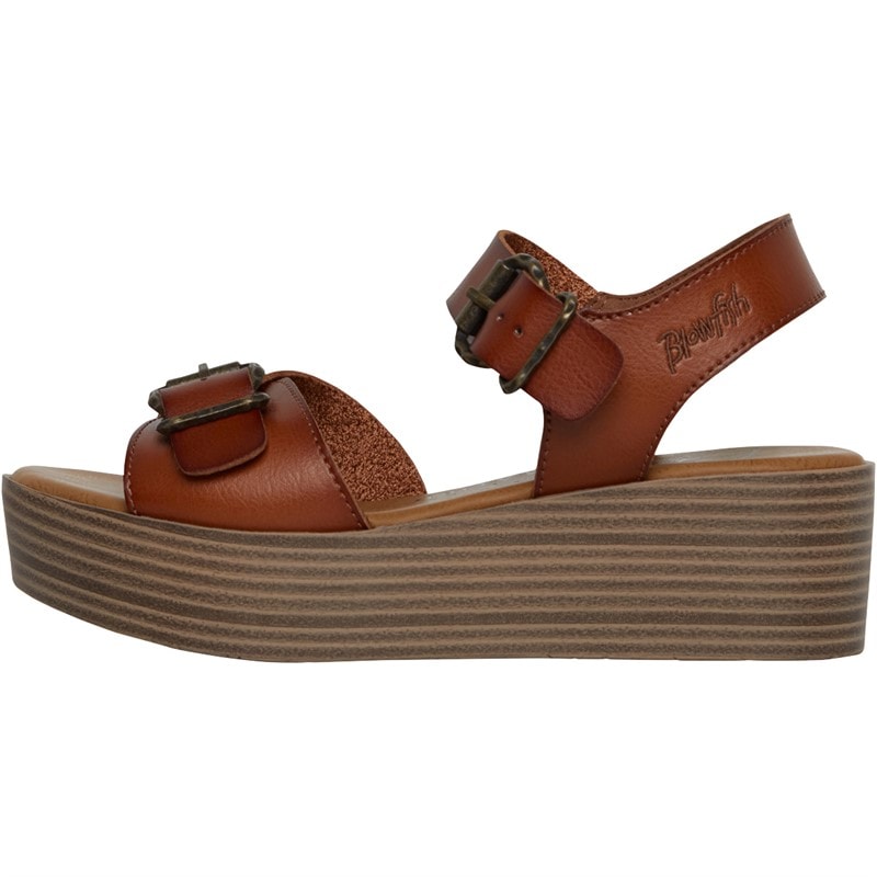 Womens Leeds Platform Sandals Scotch Dyecut - Image 2