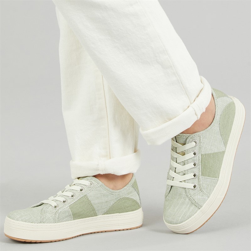 Womens Malibu Super Smile Canvas Shoes Pistachio - Image 1