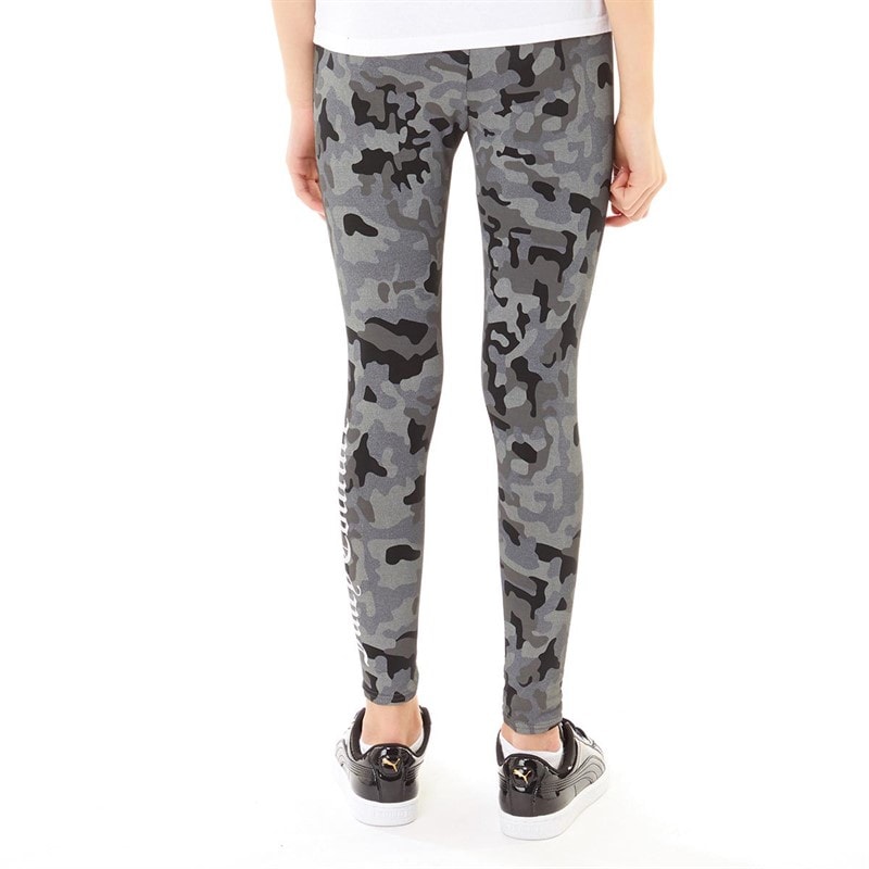 Girls Abstract Legging Black - Image 2