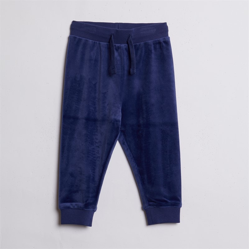 Baby Girls Velour Heart Logo Tracksuit Blueprint - Image 2