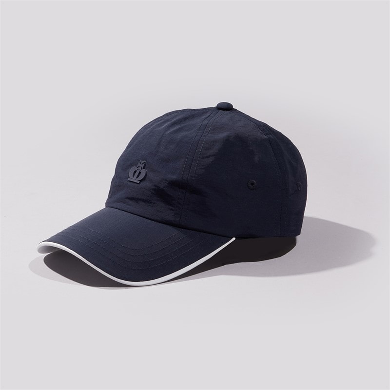 Jeff Banks Mens Rubber Highbuild Print Cap Dark Sapphire/White