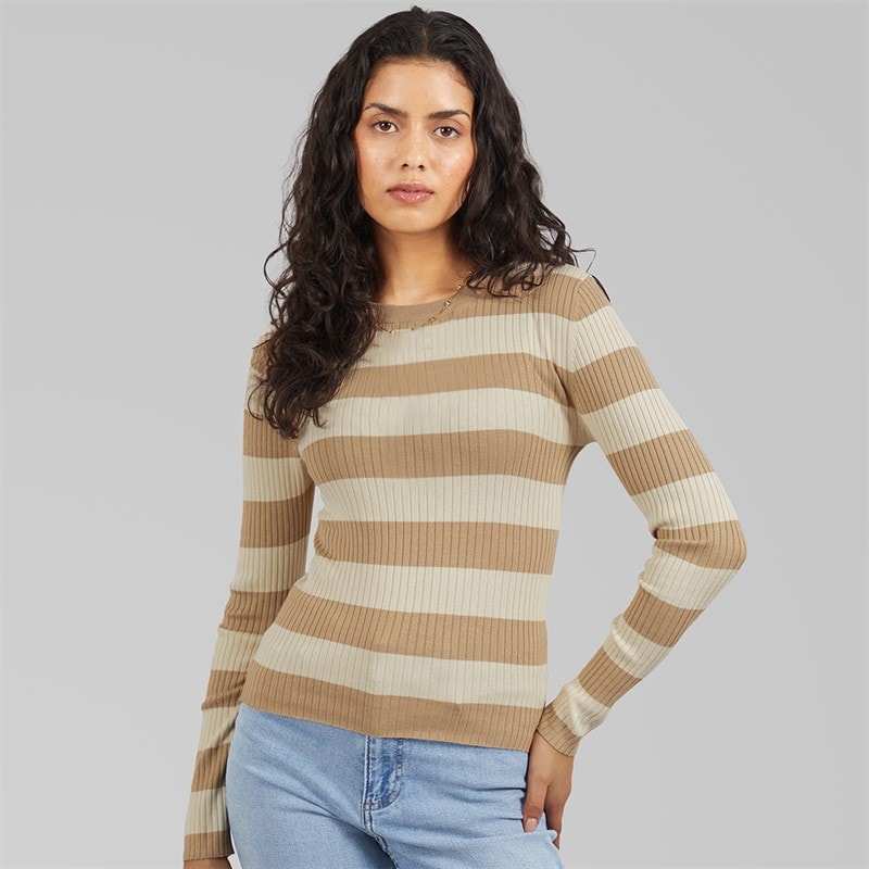 Womens Plum Long Sleeve Knit Pullover Humus - Image 1