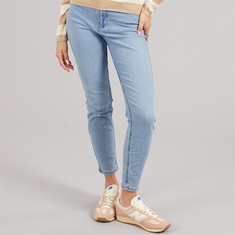 Womens Moon Skinny Jeans Medium Blue Denim - Image 3