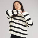 Womens Justy Stripe Jumper Eggnog