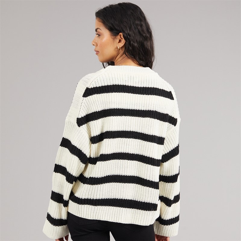 Womens Justy Stripe Jumper Eggnog - Image 2